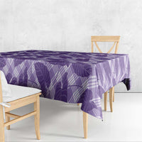 Purple Hawaii Kalo Palaka Motifs Tablecloth Hawaiian Taro Leaves Elegant Vibes - Polynesian Pride