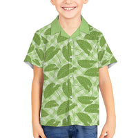 Green Hawaii Kalo Palaka Motifs Hawaiian Shirt Hawaiian Taro Leaves Elegant Vibes - Polynesian Pride