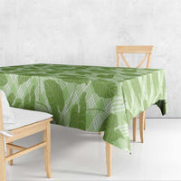 Green Hawaii Kalo Palaka Motifs Tablecloth Hawaiian Taro Leaves Elegant Vibes - Polynesian Pride