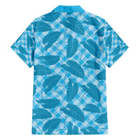 Blue Hawaii Kalo Palaka Motifs Hawaiian Shirt Hawaiian Taro Leaves Elegant Vibes - Polynesian Pride