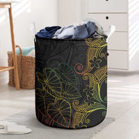 Aloha Hawaii Kalo Laundry Basket Reggae Taro Polynesian Pattern - Polynesian Pride