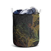 Aloha Hawaii Kalo Laundry Basket Reggae Taro Polynesian Pattern - Polynesian Pride