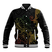 Aloha Hawaii Kalo Baseball Jacket Reggae Taro Polynesian Pattern - Polynesian Pride