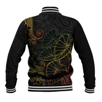 Aloha Hawaii Kalo Baseball Jacket Reggae Taro Polynesian Pattern - Polynesian Pride
