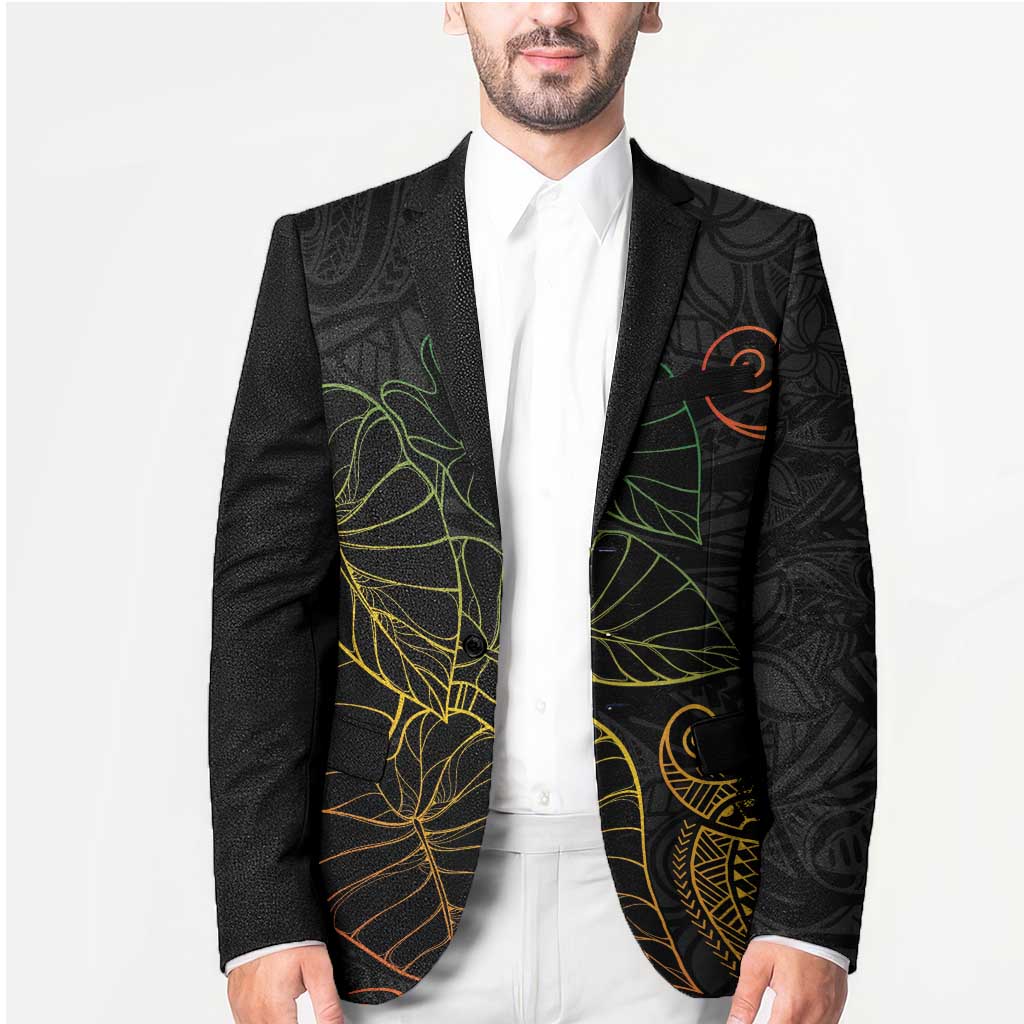 Aloha Hawaii Kalo Blazer Reggae Taro Polynesian Pattern - Polynesian Pride