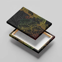 Aloha Hawaii Kalo Canvas Wall Art Reggae Taro Polynesian Pattern - Polynesian Pride