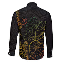 Aloha Hawaii Kalo Family Matching Puletasi and Hawaiian Shirt Reggae Taro Polynesian Pattern - Polynesian Pride