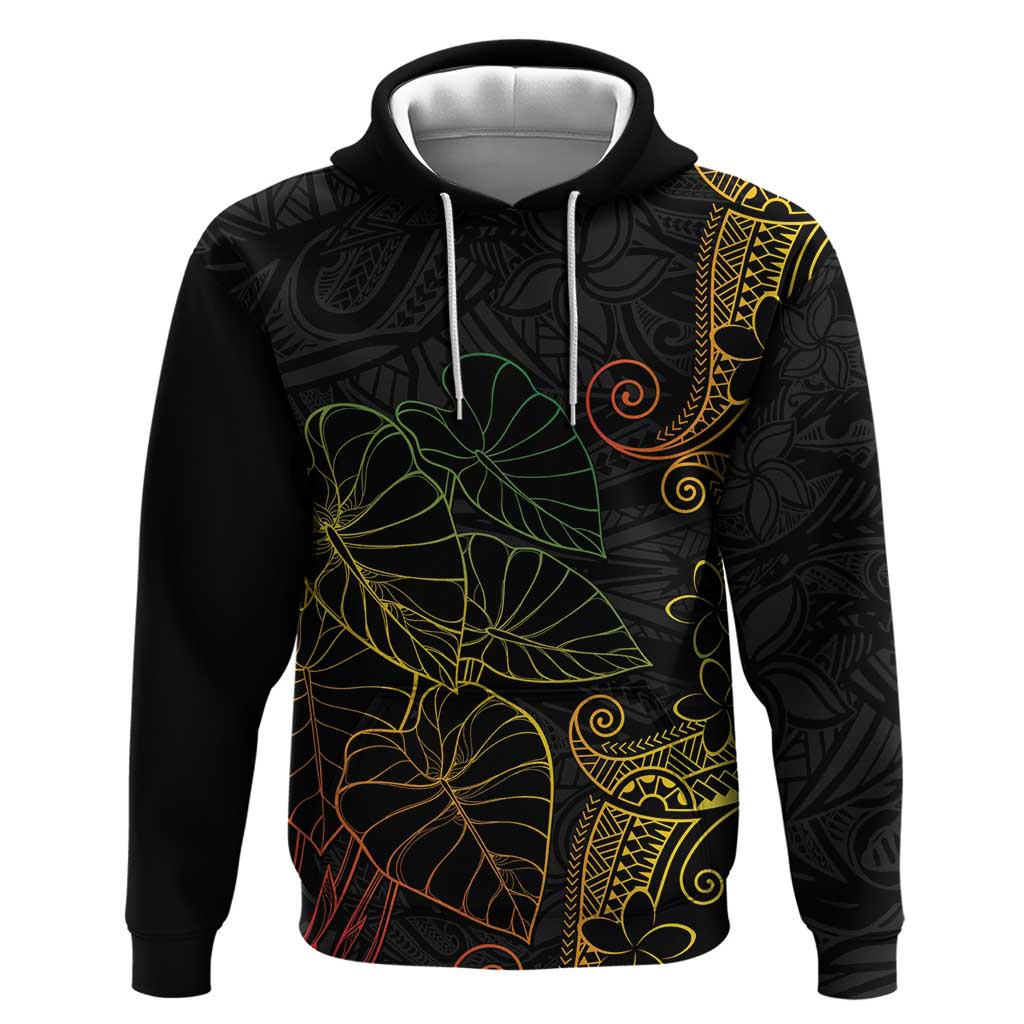 Aloha Hawaii Kalo Hoodie Reggae Taro Polynesian Pattern - Polynesian Pride
