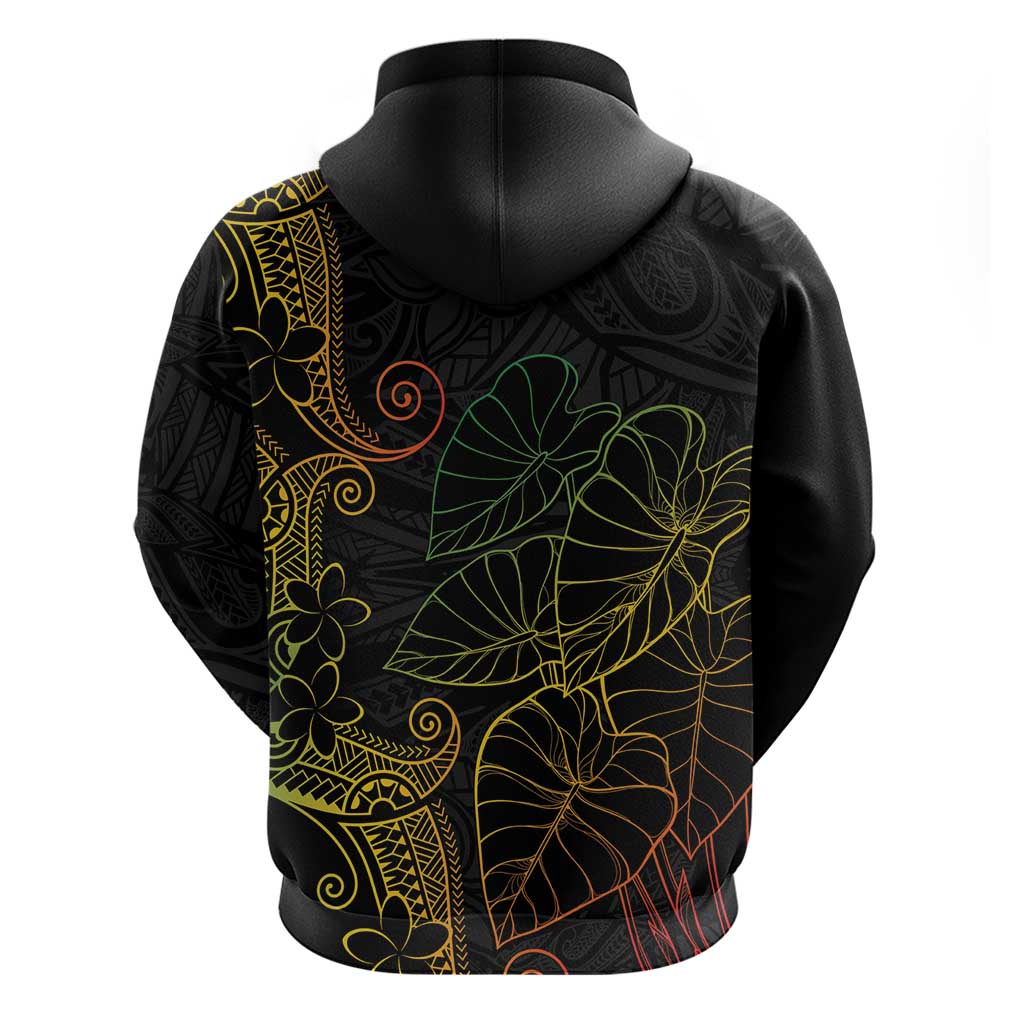 Aloha Hawaii Kalo Hoodie Reggae Taro Polynesian Pattern - Polynesian Pride