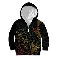 Aloha Hawaii Kalo Kid Hoodie Reggae Taro Polynesian Pattern - Polynesian Pride