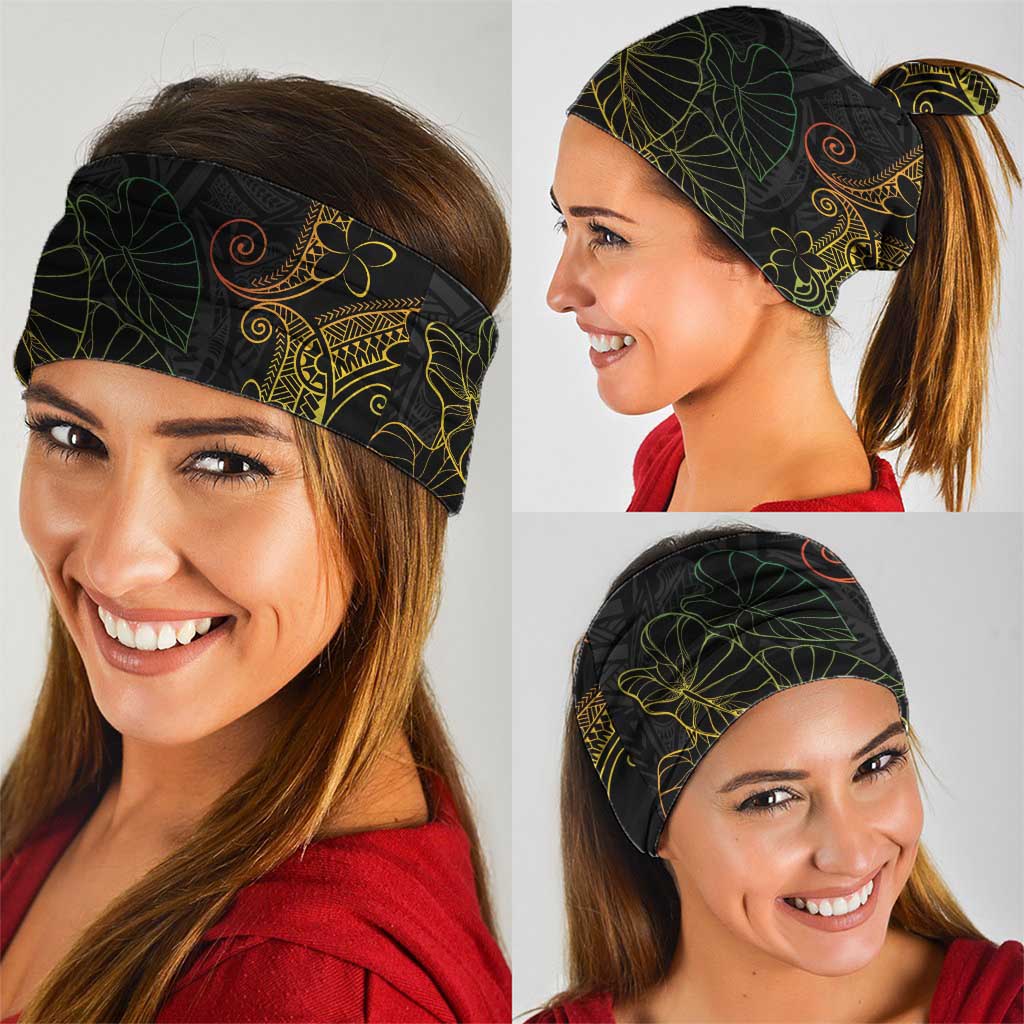Aloha Hawaii Kalo Neck Gaiter Reggae Taro Polynesian Pattern - Polynesian Pride