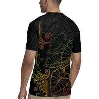Aloha Hawaii Kalo Rugby Jersey Reggae Taro Polynesian Pattern - Polynesian Pride