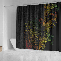 Aloha Hawaii Kalo Shower Curtain Reggae Taro Polynesian Pattern - Polynesian Pride