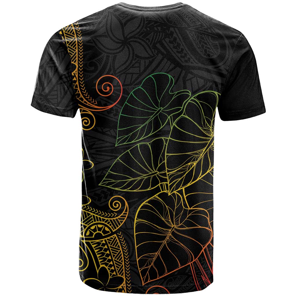 Aloha Hawaii Kalo T Shirt Reggae Taro Polynesian Pattern - Polynesian Pride