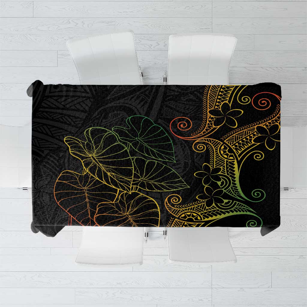 Aloha Hawaii Kalo Tablecloth Reggae Taro Polynesian Pattern - Polynesian Pride