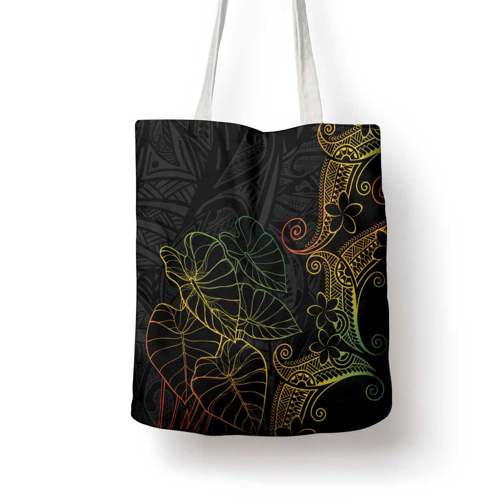 Aloha Hawaii Kalo Tote Bag Reggae Taro Polynesian Pattern - Polynesian Pride