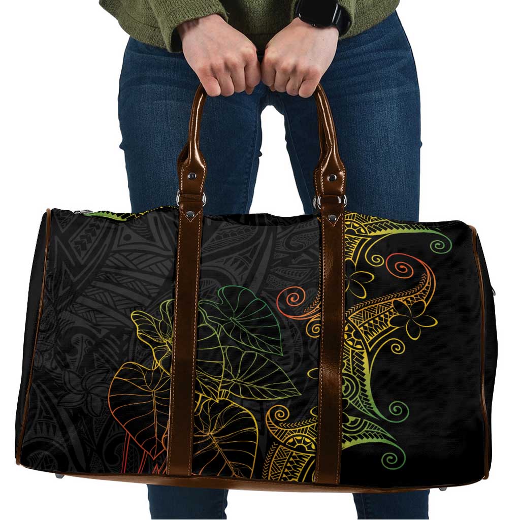 Aloha Hawaii Kalo Travel Bag Reggae Taro Polynesian Pattern - Polynesian Pride