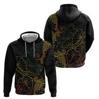 Aloha Hawaii Kalo Zip Hoodie Reggae Taro Polynesian Pattern - Polynesian Pride