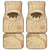 Tonga Skink Kava Bowl Car Mats Vintage Tongan Ngatu Pattern