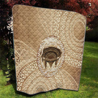 Tonga Skink Kava Bowl Quilt Vintage Tongan Ngatu Pattern