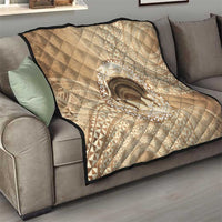 Tonga Skink Kava Bowl Quilt Vintage Tongan Ngatu Pattern