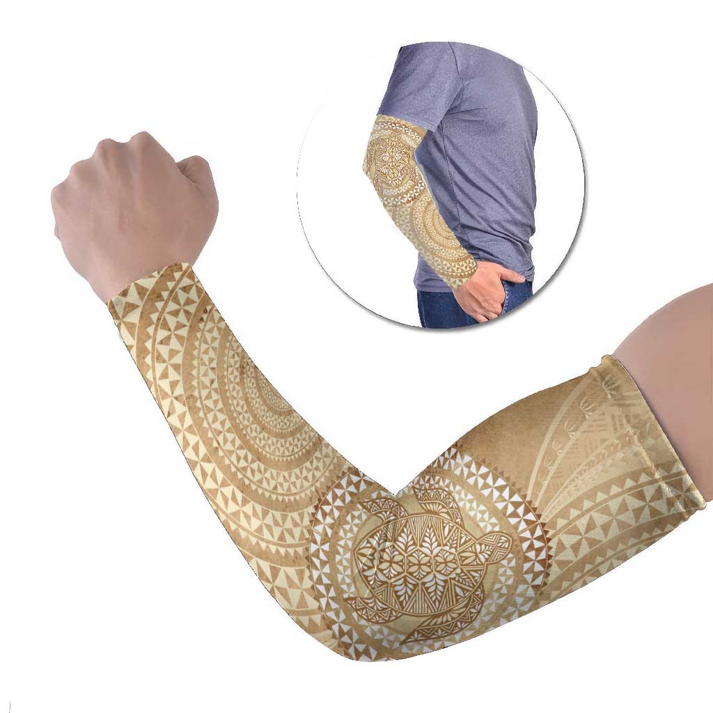 Tonga Ngatu Turtle Arm Sleeves Vintage Tongan Tapa Cloth