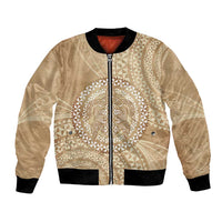 Tonga Ngatu Turtle Bomber Jacket Vintage Tongan Tapa Cloth