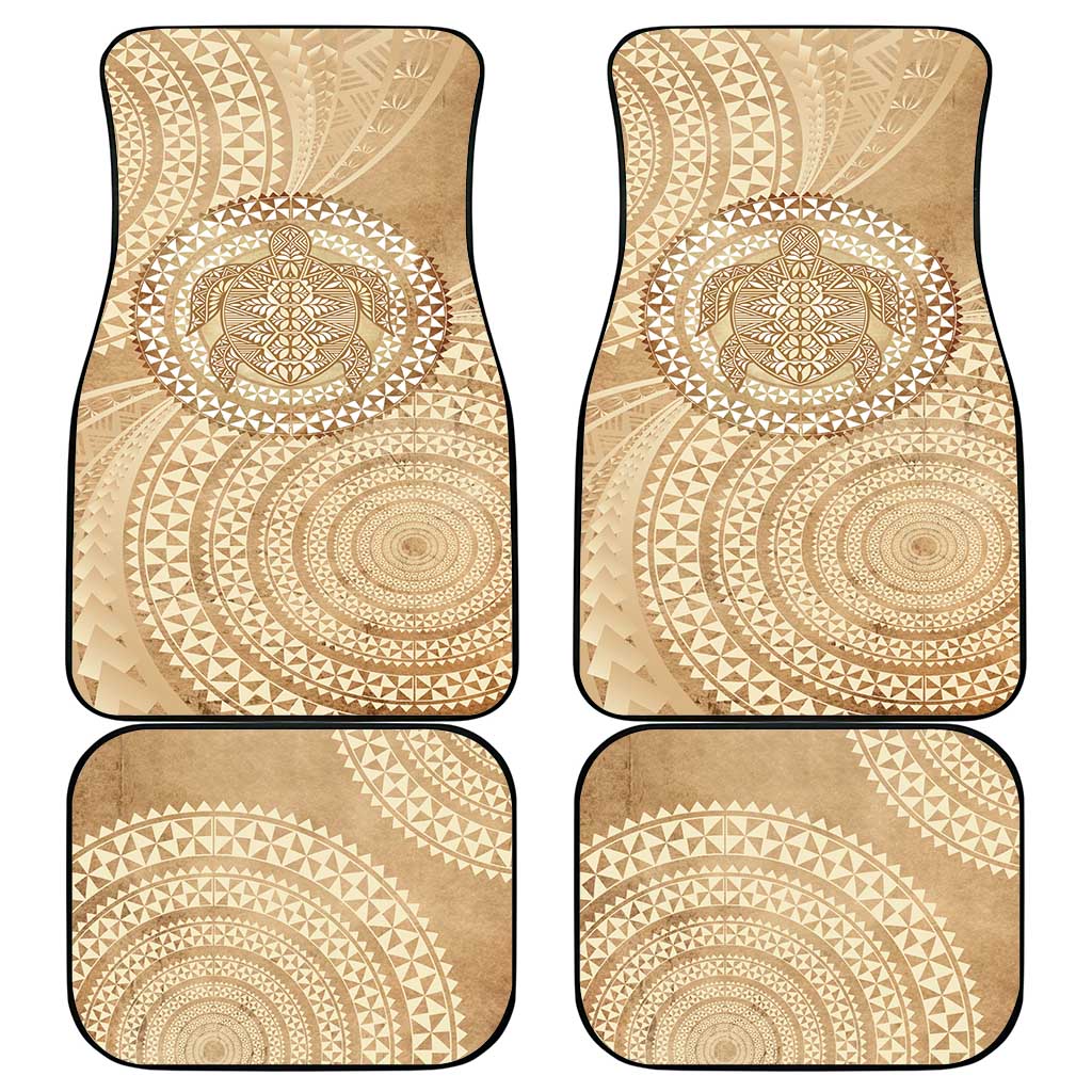 Tonga Ngatu Turtle Car Mats Vintage Tongan Tapa Cloth