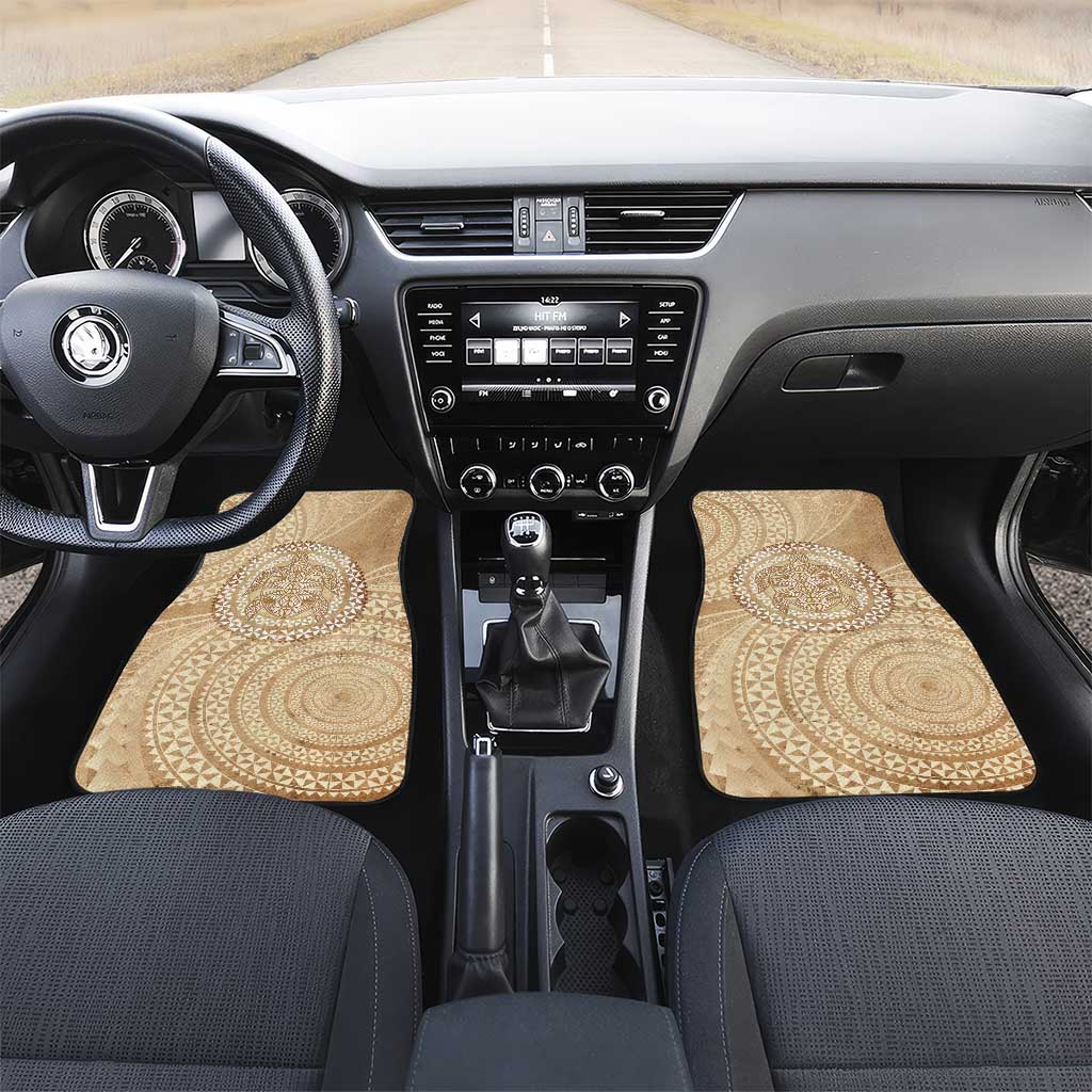 Tonga Ngatu Turtle Car Mats Vintage Tongan Tapa Cloth