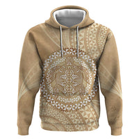 Tonga Ngatu Turtle Hoodie Vintage Tongan Tapa Cloth LT14 Pullover Hoodie Brown - Polynesian Pride