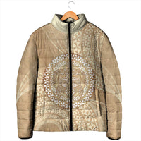 Tonga Ngatu Turtle Padded Jacket Vintage Tongan Tapa Cloth
