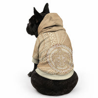 Tonga Ngatu Turtle Pet Hoodie Vintage Tongan Tapa Cloth