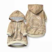 Tonga Ngatu Turtle Pet Hoodie Vintage Tongan Tapa Cloth