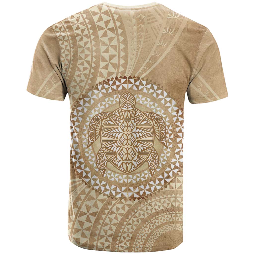 Tonga Ngatu Turtle T Shirt Vintage Tongan Tapa Cloth