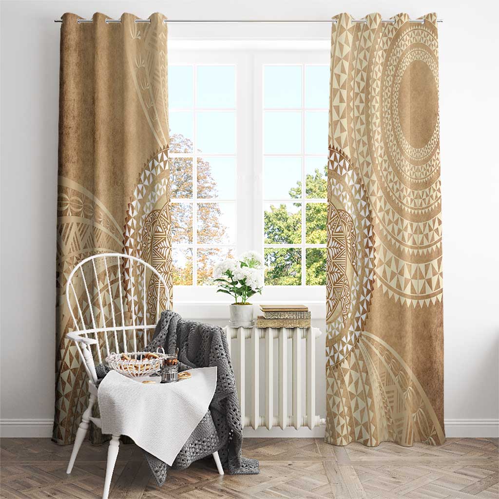 Tonga Ngatu Turtle Window Curtain Vintage Tongan Tapa Cloth