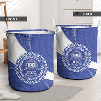 Queen Salote College 100th Anniversary Personalized Laundry Basket Est 1926 Kolisi Fefine Tongan Ngatu Pattern