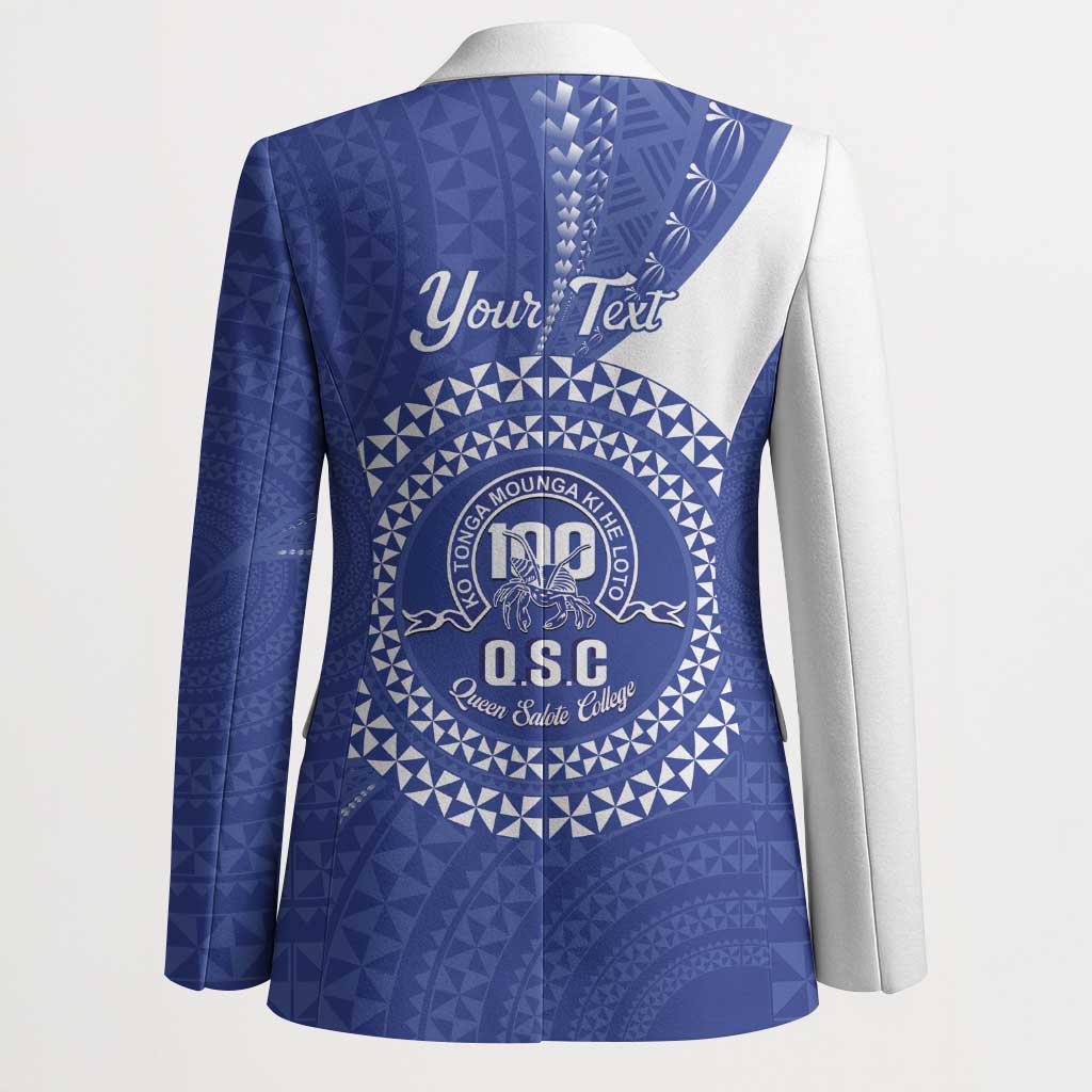 Queen Salote College 100th Anniversary Personalized Blazer Est 1926 Kolisi Fefine Tongan Ngatu Pattern