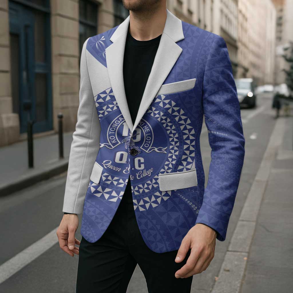 Queen Salote College 100th Anniversary Personalized Blazer Est 1926 Kolisi Fefine Tongan Ngatu Pattern