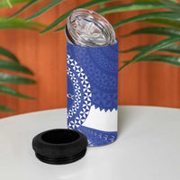 Queen Salote College 100th Anniversary 4 in 1 Can Cooler Tumbler Est 1926 Kolisi Fefine Tongan Ngatu Pattern LT14 - Polynesian Pride