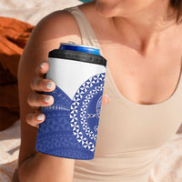 Queen Salote College 100th Anniversary 4 in 1 Can Cooler Tumbler Est 1926 Kolisi Fefine Tongan Ngatu Pattern LT14 - Polynesian Pride