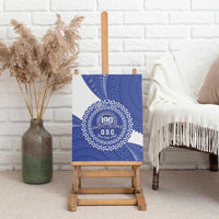 Queen Salote College 100th Anniversary Personalized Canvas Wall Art Est 1926 Kolisi Fefine Tongan Ngatu Pattern