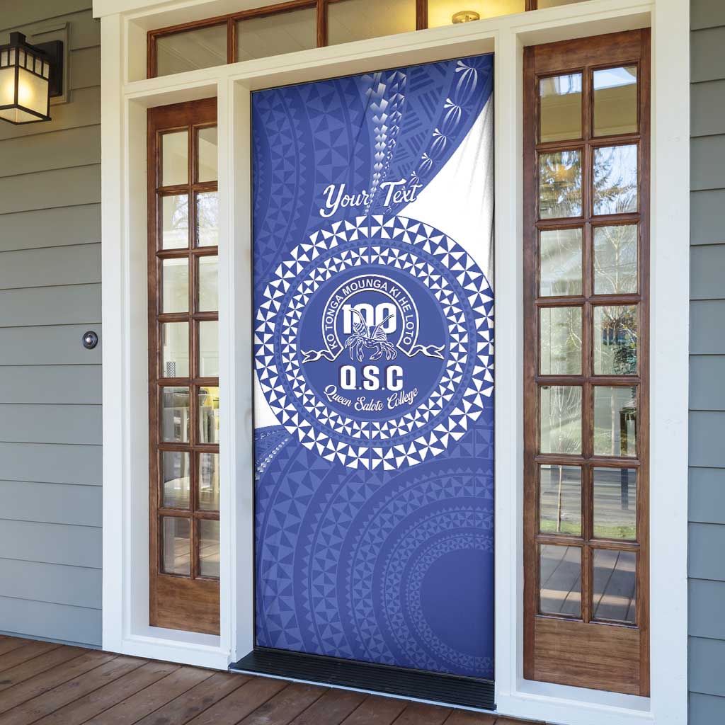 Queen Salote College 100th Anniversary Personalized Door Cover Est 1926 Kolisi Fefine Tongan Ngatu Pattern LT14 - Polynesian Pride