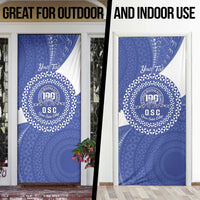 Queen Salote College 100th Anniversary Personalized Door Cover Est 1926 Kolisi Fefine Tongan Ngatu Pattern LT14 - Polynesian Pride