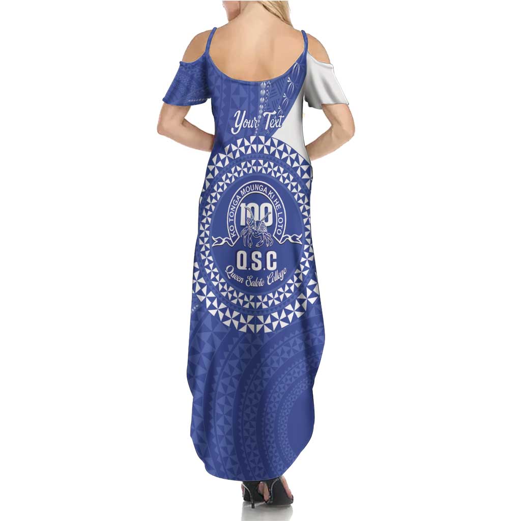 Queen Salote College 100th Anniversary Personalized Family Matching Summer Maxi Dress and Hawaiian Shirt Est 1926 Kolisi Fefine Tongan Ngatu Pattern LT14 - Polynesian Pride