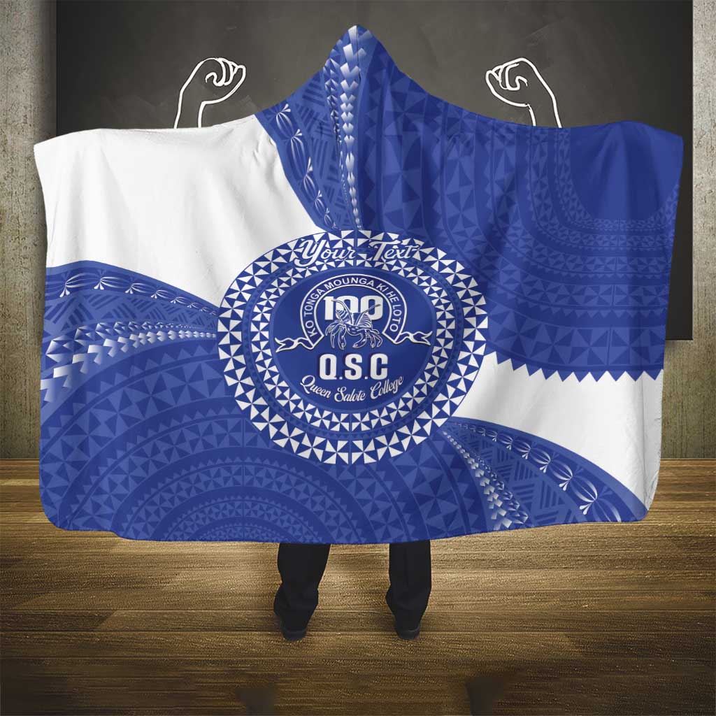 Queen Salote College 100th Anniversary Personalized Hooded Blanket Est 1926 Kolisi Fefine Tongan Ngatu Pattern LT14 - Polynesian Pride