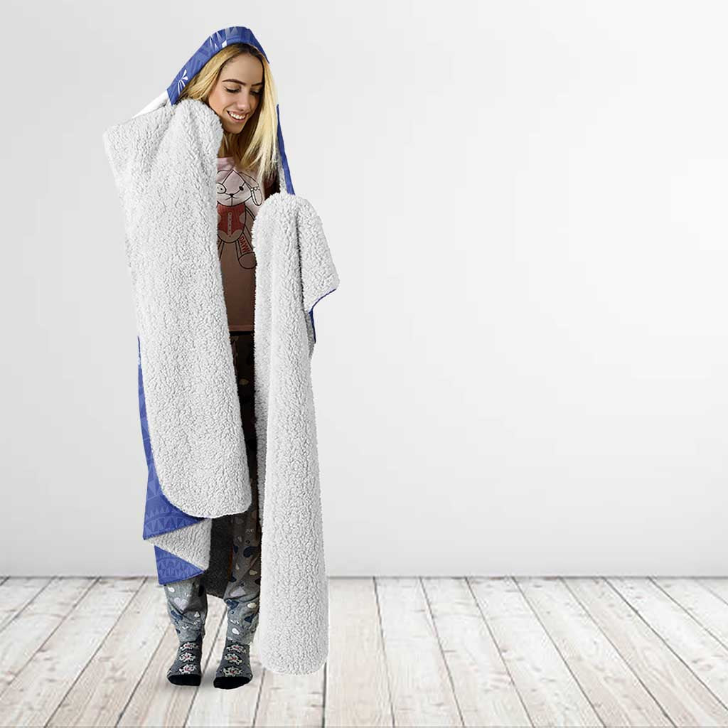 Queen Salote College 100th Anniversary Personalized Hooded Blanket Est 1926 Kolisi Fefine Tongan Ngatu Pattern LT14 - Polynesian Pride