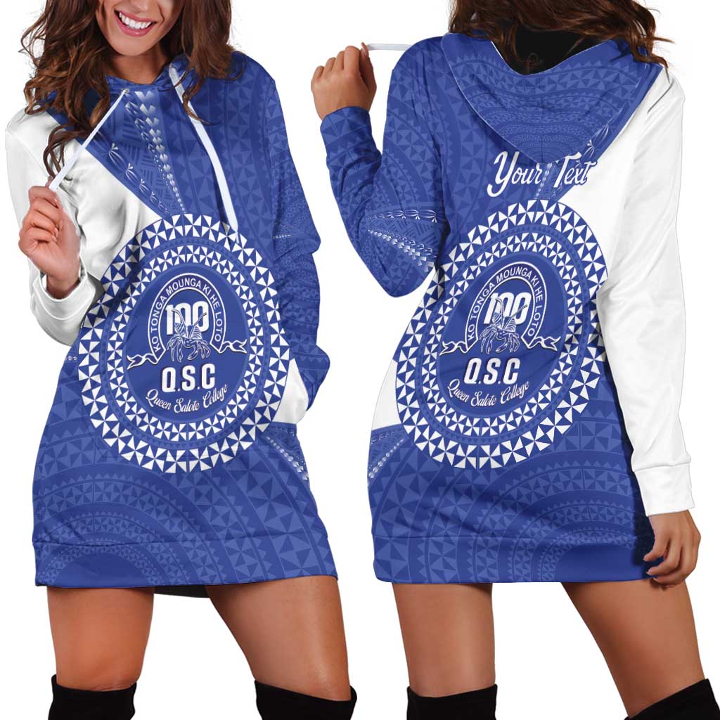 Queen Salote College 100th Anniversary Personalized Hoodie Dress Est 1926 Kolisi Fefine Tongan Ngatu Pattern LT14 - Polynesian Pride