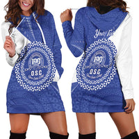 Queen Salote College 100th Anniversary Personalized Hoodie Dress Est 1926 Kolisi Fefine Tongan Ngatu Pattern LT14 - Polynesian Pride