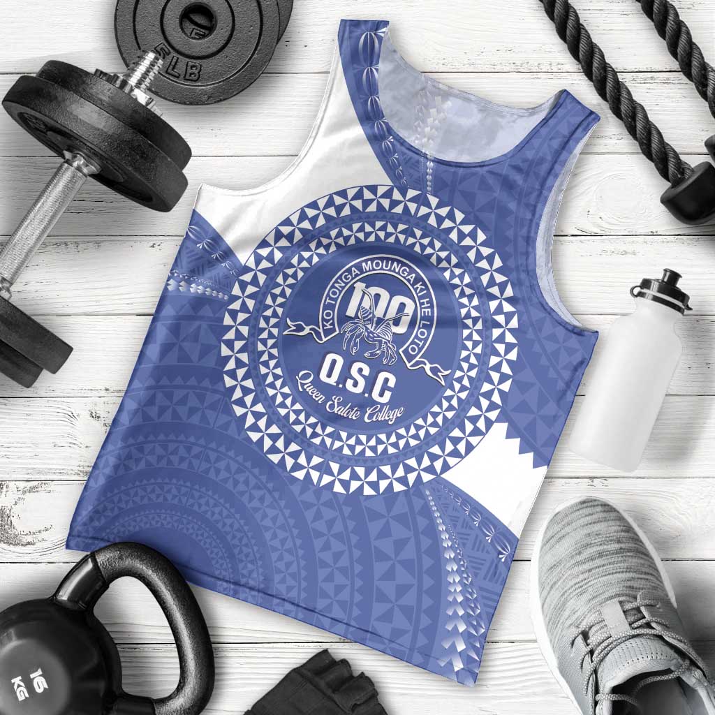 Queen Salote College 100th Anniversary Personalized Men Tank Top Est 1926 Kolisi Fefine Tongan Ngatu Pattern
