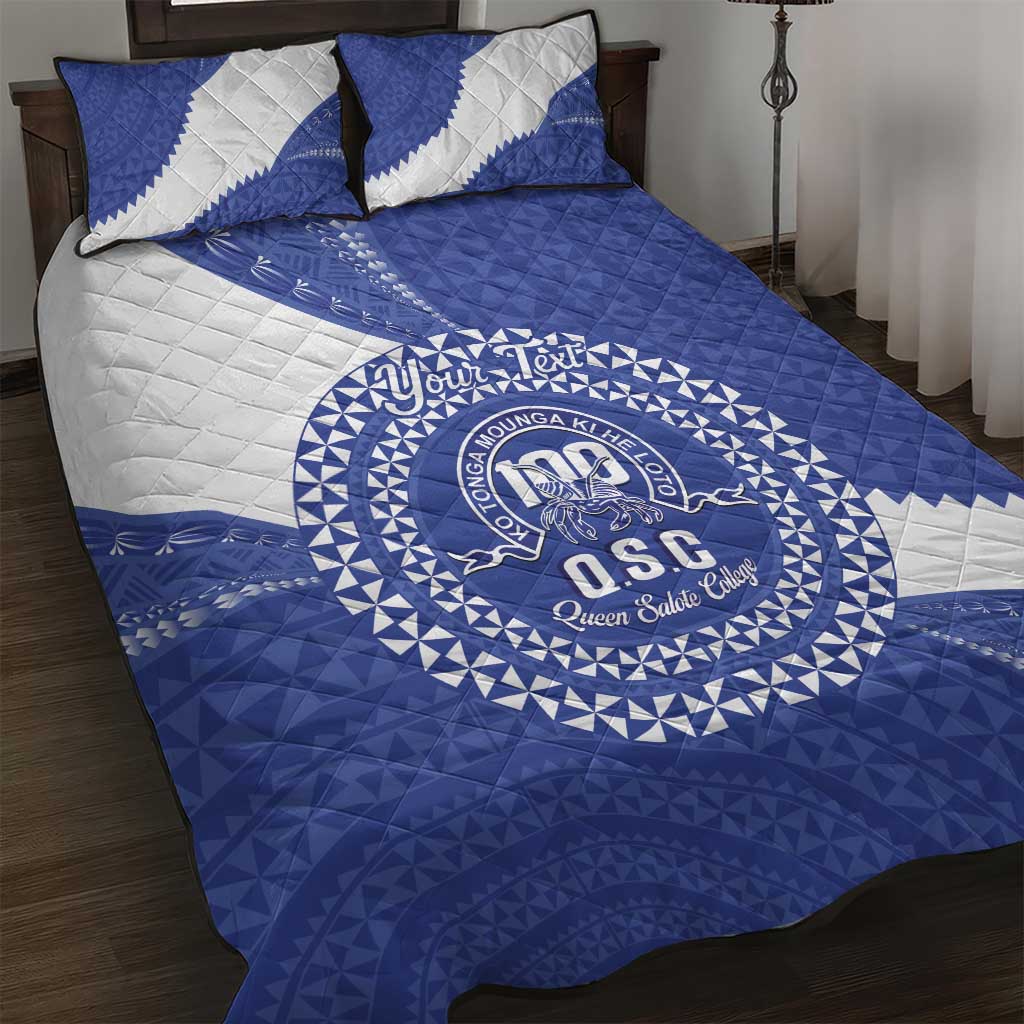 Queen Salote College 100th Anniversary Personalized Quilt Bed Set Est 1926 Kolisi Fefine Tongan Ngatu Pattern